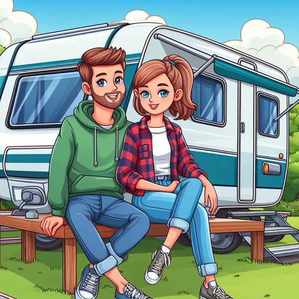 Static caravan owner