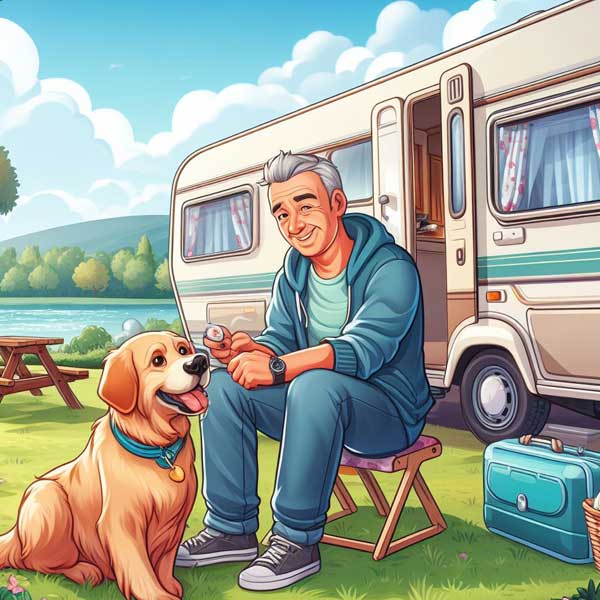 caravan owner covered for Europe