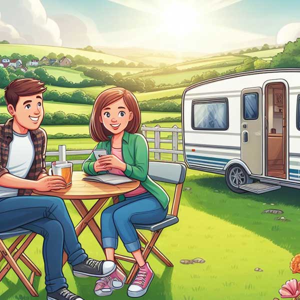 Secured caravan owner