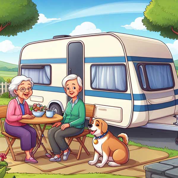 Stored caravan owner