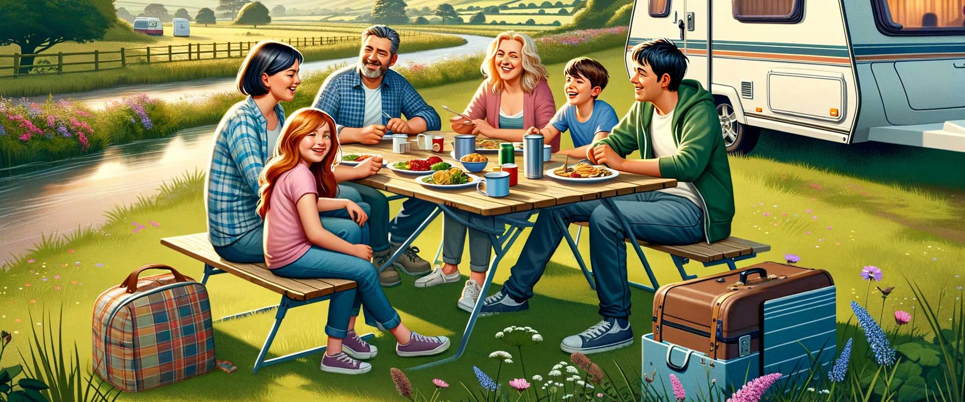 Accidentally damaged caravan