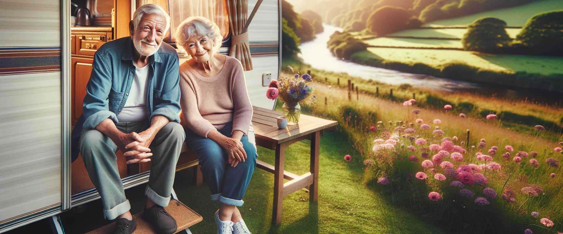 Holidaying avroad in a caravan