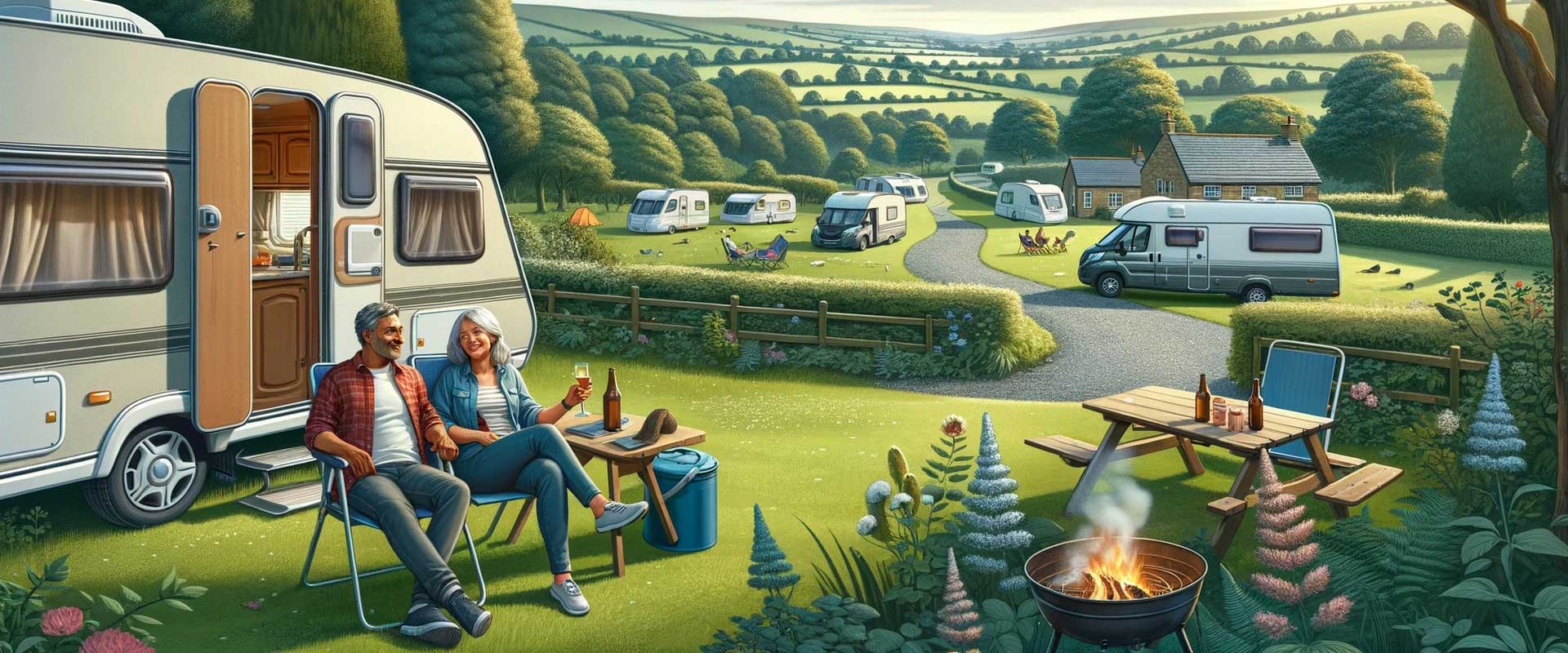 Caravan with approved security